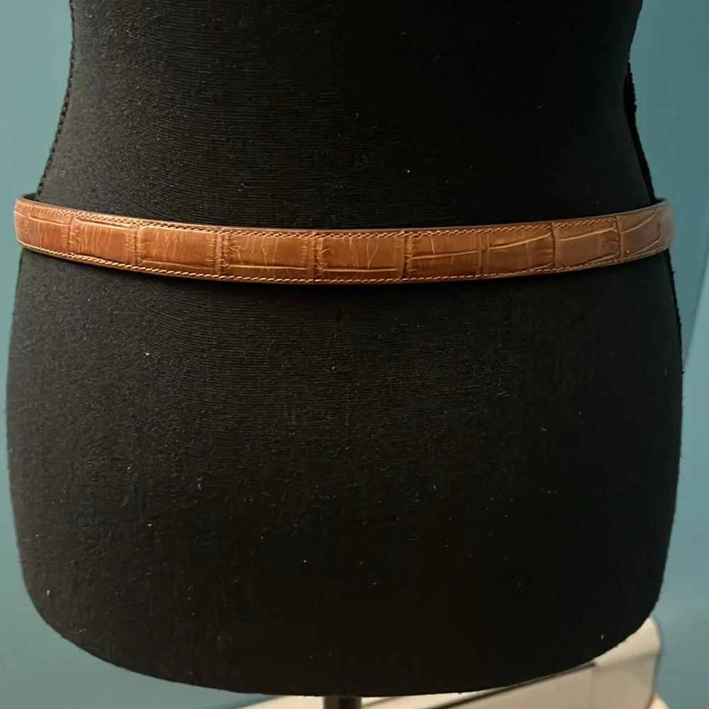 Brighton Brown with Silver Buckle Belt Size M/L
